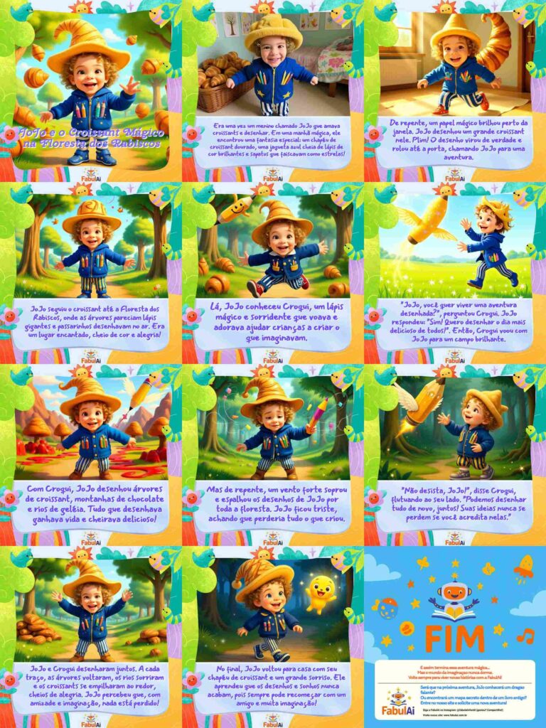 Exemplo real do Livro Fabulai Personalizado para o JoJo